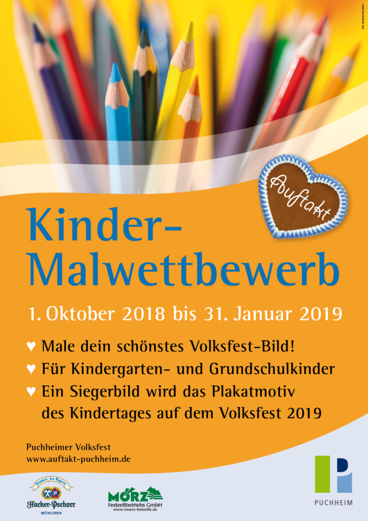 Kindermalwettbewerb zum Puchheimer Volksfest AUFTAKT 2019