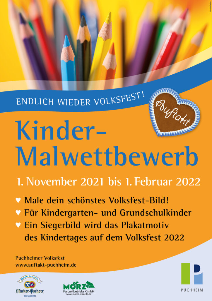 Kinder-Malwettbewerb zum Puchheimer Volksfest AUFTAKT 2022