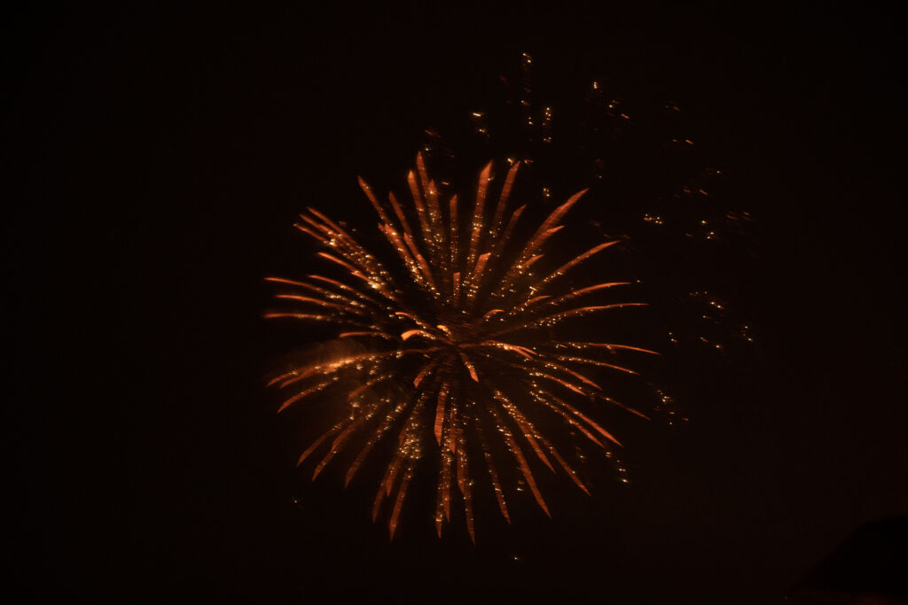 buntes Feuerwerk am Tag der Stadt 2023