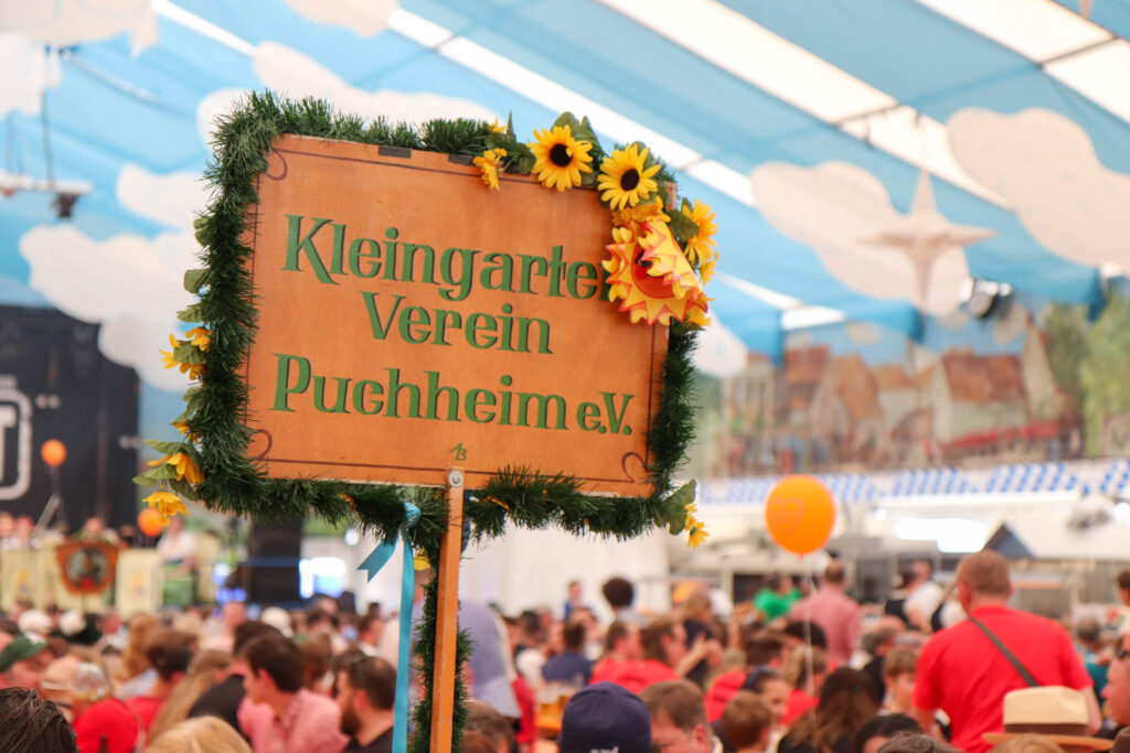 Das Vereinsschild des Kleingartenverein Puchheim e.V.